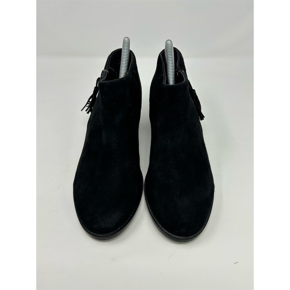 Vionic Serena Ankle Booties Black Side Zip Tassel Comfort Low Heel Size 8 Wide - Picture 4 of 11